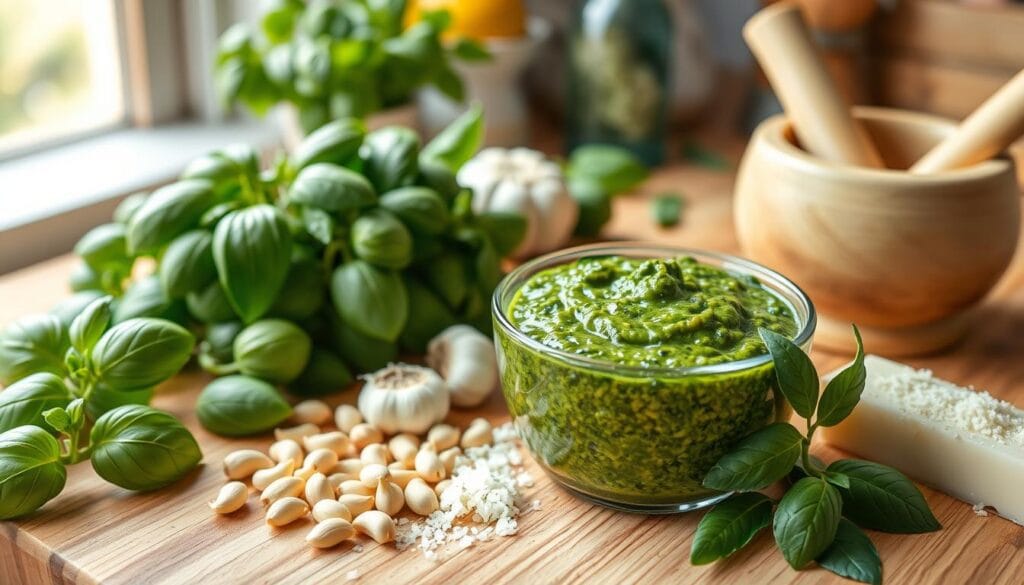 Homemade pesto